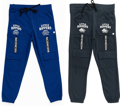 ARTVISION Track Pant For Boys & Girls(Blue, Black, Pack of 2)