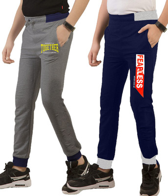Thirteen Eleven Track Pant For Boys & Girls(Blue, Pack of 2)