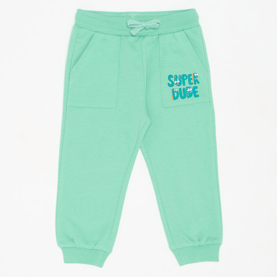 Pantaloons Baby Track Pant For Baby Boys(Green, Pack of 1)