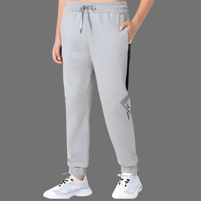 LILBITS Track Pant For Boys(Grey, Pack of 1)