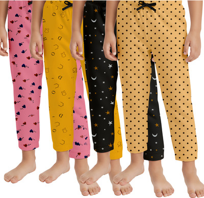 UNFLD Track Pant For Boys & Girls(Multicolor, Pack of 4)