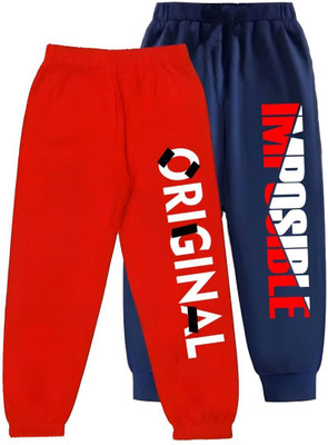 LILBITS Track Pant For Boys(Multicolor, Pack of 2)