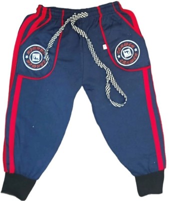 Canwen Track Pant For Boys(Blue, Pack of 1)