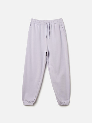 JUNIORS by Babyshop Track Pant For Girls(Purple, Pack of 1)