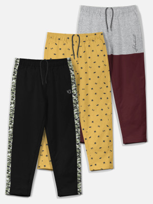 Hellcat Track Pant For Boys(Yellow, Pack of 3)