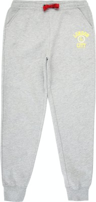 PETER ENGLAND Track Pant For Boys(Grey, Pack of 1)