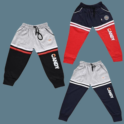 skwardrobe Track Pant For Boys(Multicolor, Pack of 3)