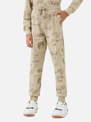 JUNIORS by Babyshop Track Pant For Boys(Green, Pack of 1)