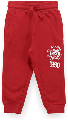 U.S. POLO ASSN. Track Pant For Boys(Red, Pack of 1)
