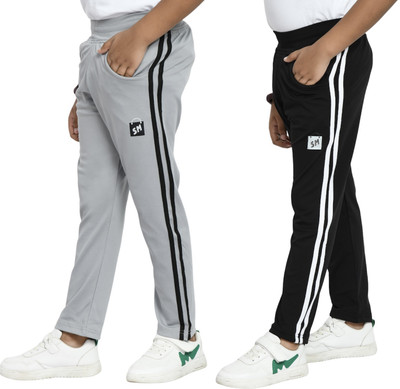 ShopMore Track Pant For Boys(Black, Pack of 2)
