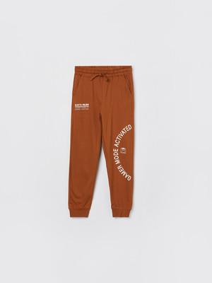 Fame Forever by Lifestyle Track Pant For Boys(Orange, Pack of 1)