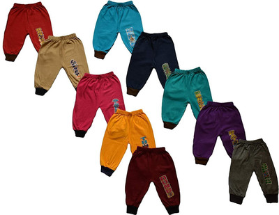 FAWORLD Track Pant For Baby Boys & Baby Girls(Multicolor, Pack of 10)