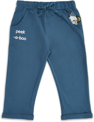 Pantaloons Baby Track Pant For Baby Boys(Blue, Pack of 1)