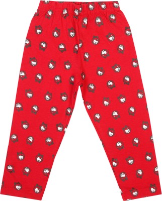 BodyCare Track Pant For Baby Girls(Red, Pack of 1)