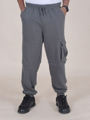 KiddoPanti Track Pant For Boys(Grey, Pack of 1)