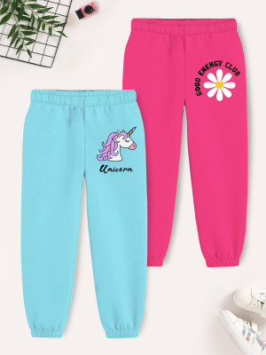 Trampoline Track Pant For Girls(Multicolor, Pack of 2)
