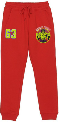 WYM TREND Track Pant For Boys & Girls(Red, Pack of 1)