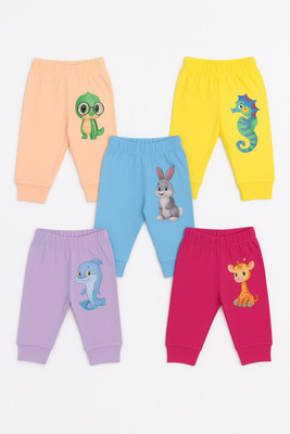 Jodio Track Pant For Baby Boys & Baby Girls(Blue, Pack of 5)