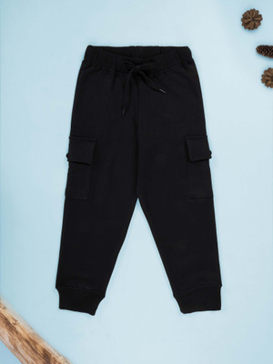 KiddoPanti Track Pant For Boys(Dark Blue, Pack of 1)