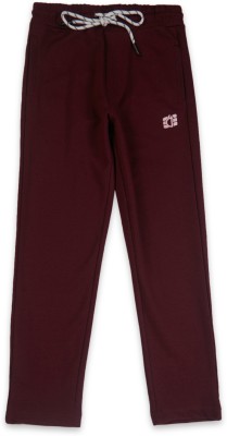 GINI & JONY Track Pant For Boys(Maroon, Pack of 1)