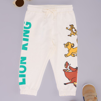 Pantaloons Baby Track Pant For Baby Boys(White, Pack of 1)