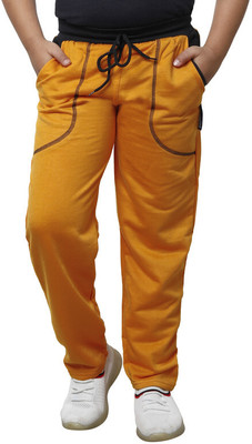 Indistar Track Pant For Boys(Yellow, Pack of 1)