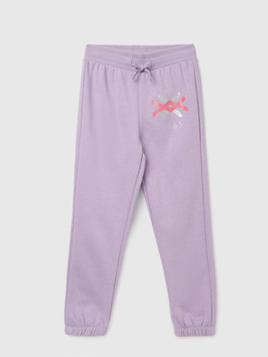 United Colors of Benetton Track Pant For Girls(Pink, Pack of 1)