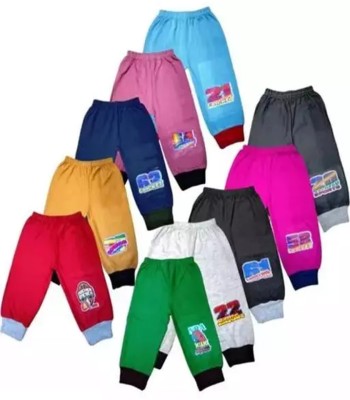 MINIMAMA Track Pant For Baby Boys & Baby Girls(Multicolor, Pack of 10)