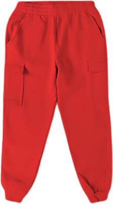 ALPHINE Track Pant For Boys & Girls(Red, Pack of 1)