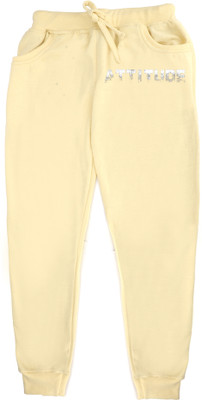 FABVIO PLUS Track Pant For Boys & Girls(Yellow, Pack of 1)