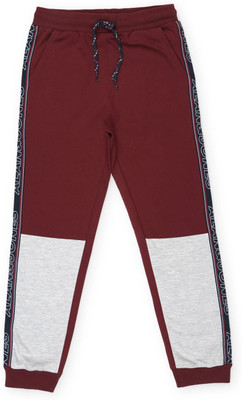 Alan Jones Track Pant For Boys(Red, Pack of 1)