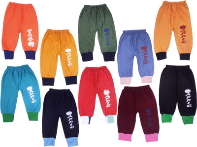 bangaa Track Pant For Baby Boys & Baby Girls(Multicolor, Pack of 10)