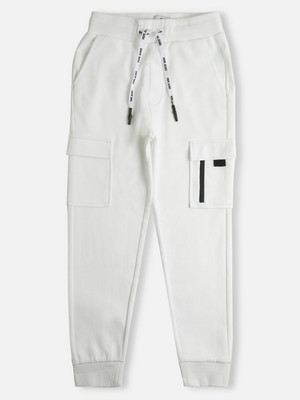 Pepe Jeans Track Pant For Boys(White, Pack of 1)