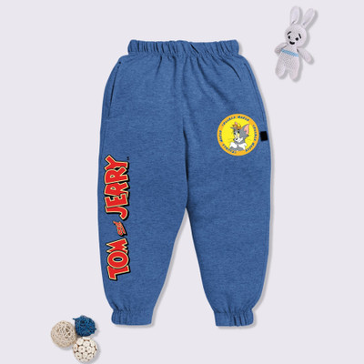 MINUTE MIRTH Track Pant For Boys(Blue, Pack of 1)