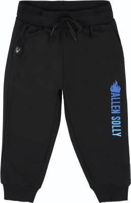 Allen Solly Track Pant For Boys(Black, Pack of 1)
