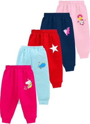 Kuchipoo Track Pant For Baby Girls(Multicolor, Pack of 5)