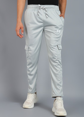 mank D Solid Men Grey Track Pants