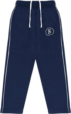 BTfash Track Pant For Boys(Dark Blue, White, Pack of 1)
