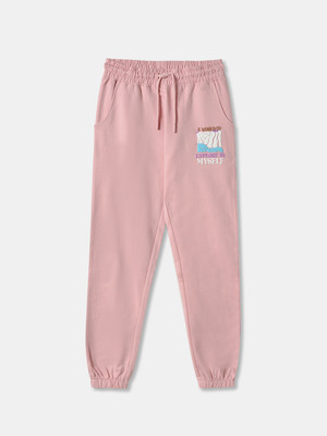 R&B Track Pant For Girls(Pink, Pack of 1)