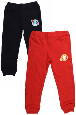 YK Marvel Track Pant For Boys(Red, Pack of 2)
