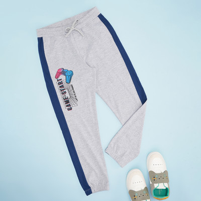 Pantaloons Junior Track Pant For Boys(Grey, Pack of 1)