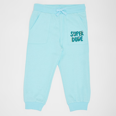 Pantaloons Baby Track Pant For Baby Boys(Blue, Pack of 1)