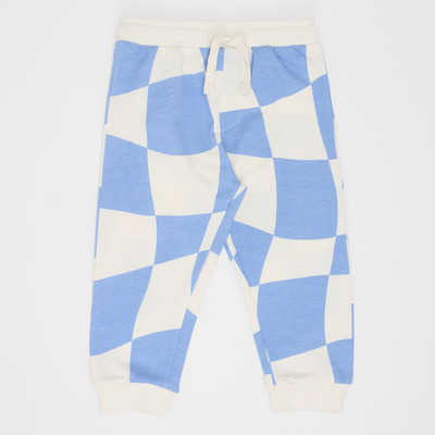 Pantaloons Baby Track Pant For Baby Boys(White, Blue, Pack of 1)