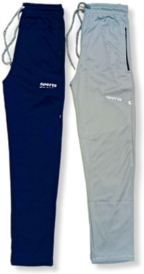 ClothMart Track Pant For Boys & Girls(Blue, Grey, Pack of 2)