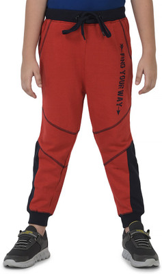 Cub McPaws Track Pant For Boys(Red, Pack of 1)