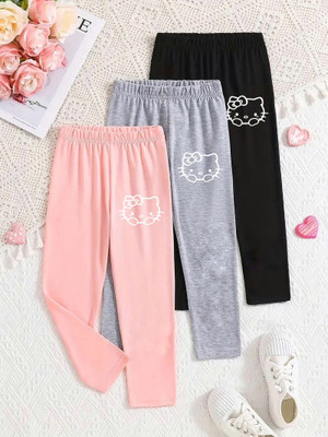 Six Abodes Track Pant For Girls(Multicolor, Pack of 3)