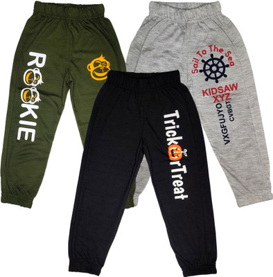 NewWorldOrders Track Pant For Boys & Girls(Multicolor, Pack of 3)