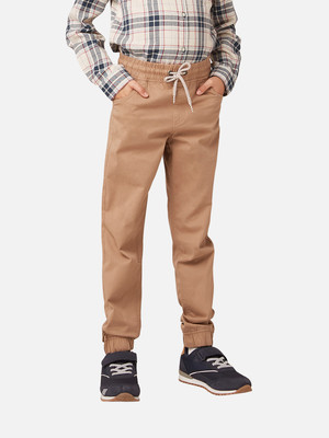 JUNIORS by Babyshop Track Pant For Boys(Beige, Pack of 1)