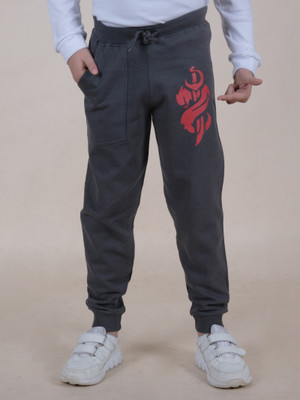KiddoPanti Track Pant For Boys(Grey, Pack of 1)