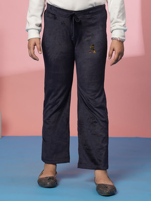 Albion Track Pant For Baby Girls(Black, Pack of 1)